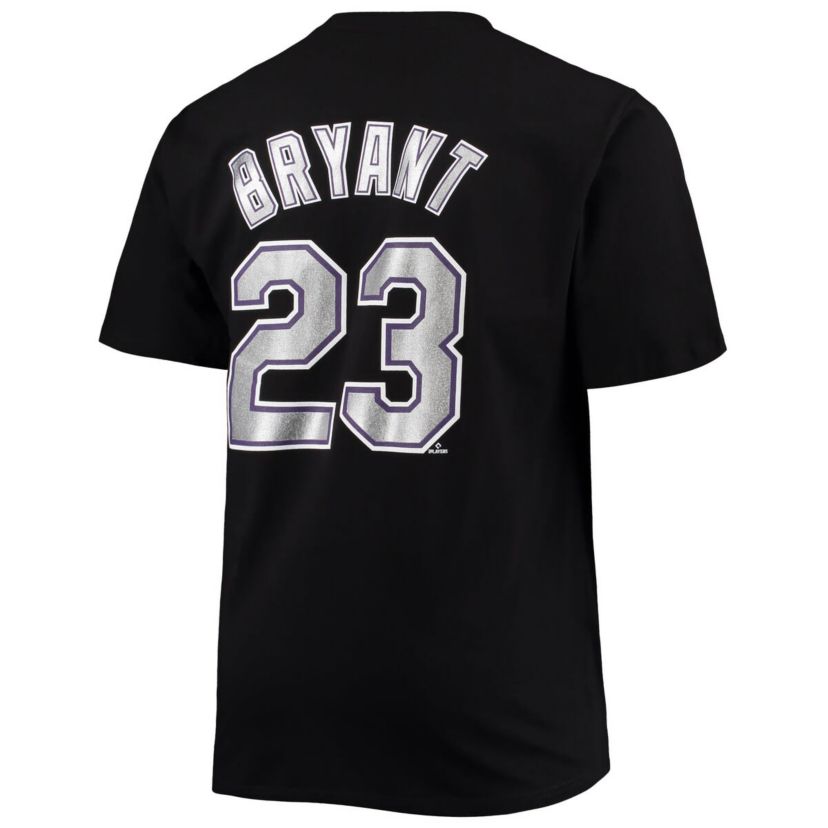 MLB Fanatics Kris Bryant Colorado Rockies Big & Tall Name & Number T-Shirt