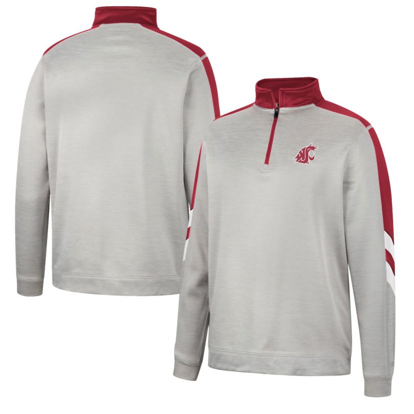 NCAA Washington State Cougars Bushwood Fleece Quarter-Zip Jacket