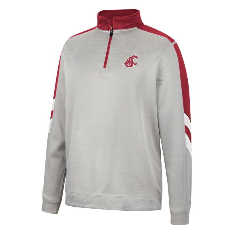 NCAA Washington State Cougars Bushwood Fleece Quarter-Zip Jacket