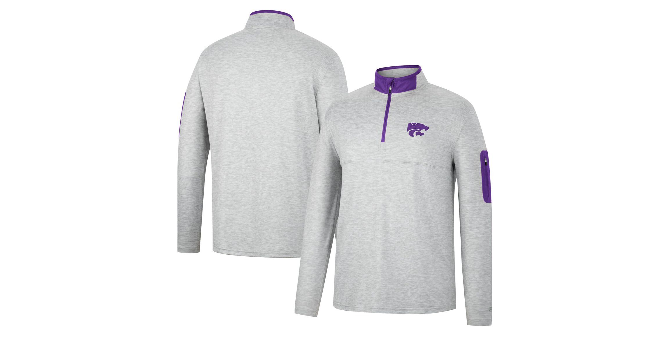 NCAA ed Kansas State Wildcats Country Club Windshirt Quarter-Zip Jacket