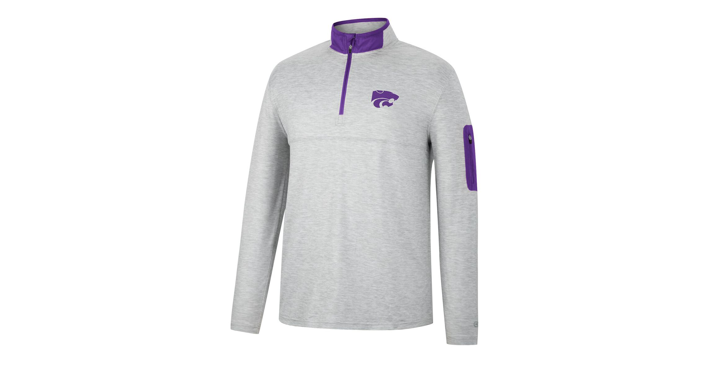NCAA ed Kansas State Wildcats Country Club Windshirt Quarter-Zip Jacket