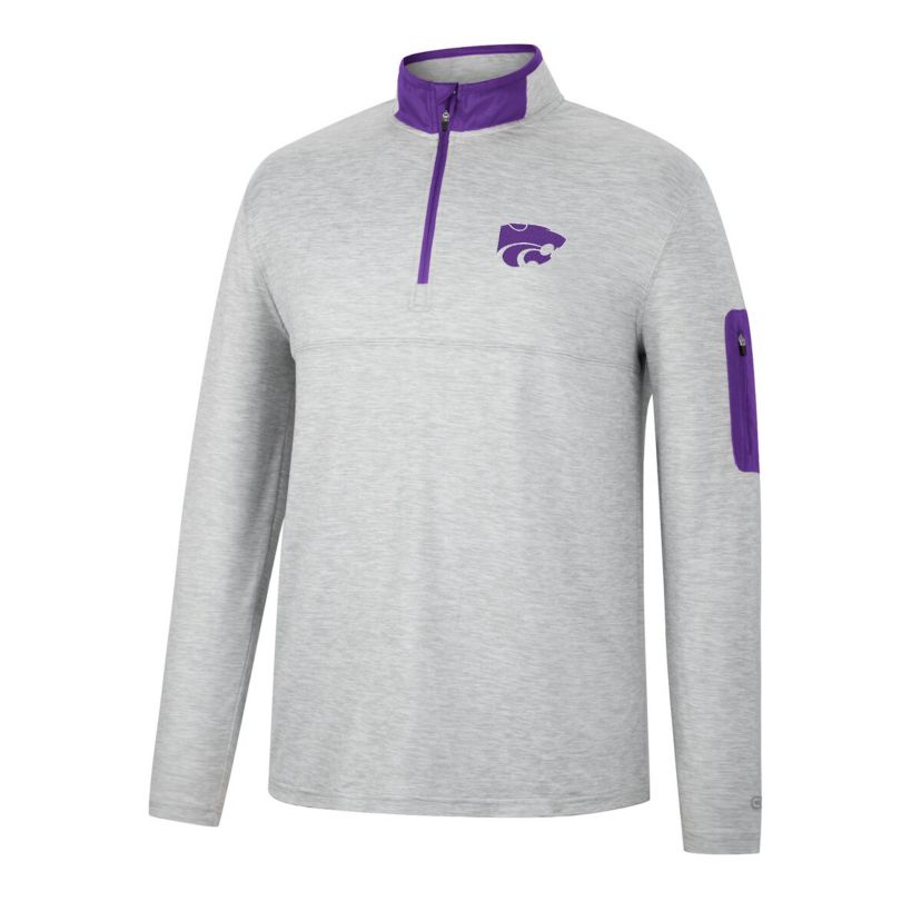 NCAA ed Kansas State Wildcats Country Club Windshirt Quarter-Zip Jacket