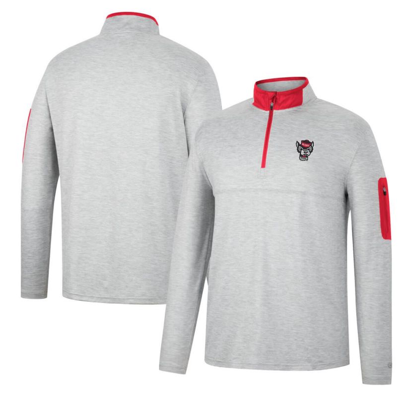 NCAA ed NC State Wolfpack Country Club Windshirt Quarter-Zip Jacket