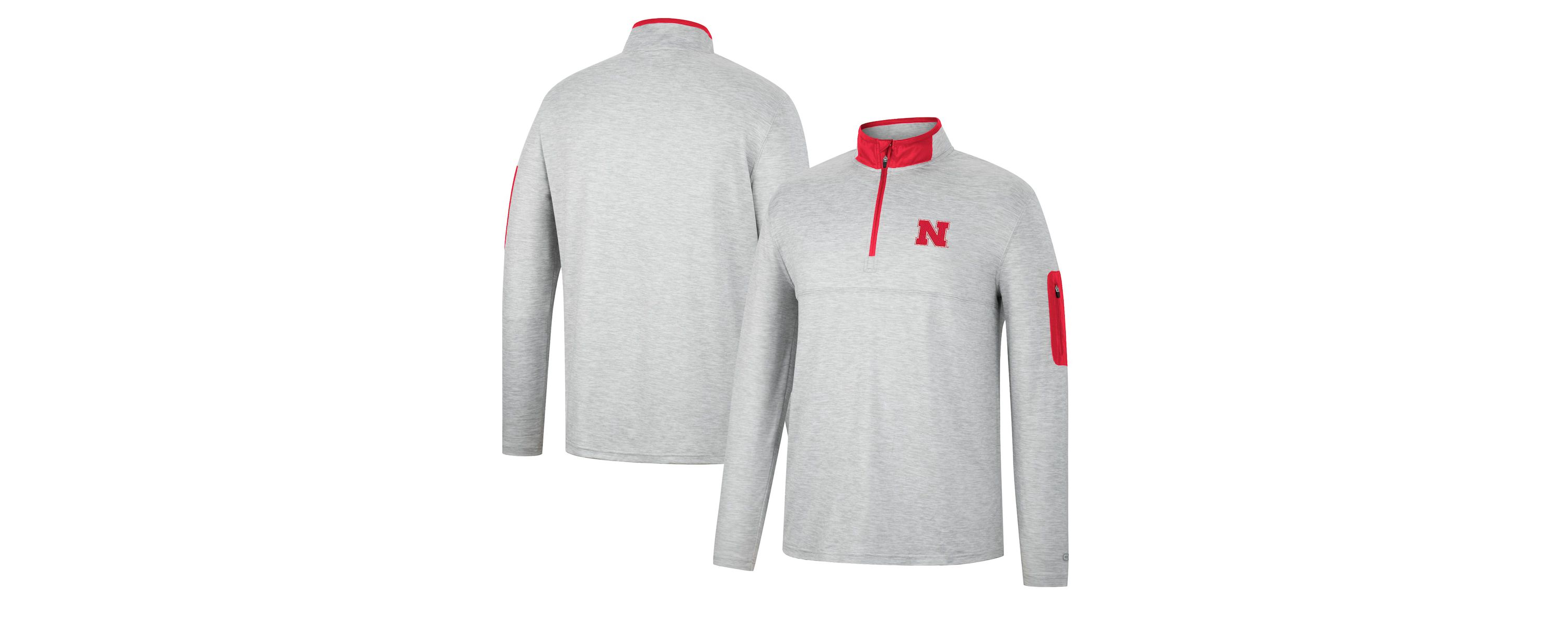 NCAA ed Nebraska Huskers Country Club Windshirt Quarter-Zip Jacket
