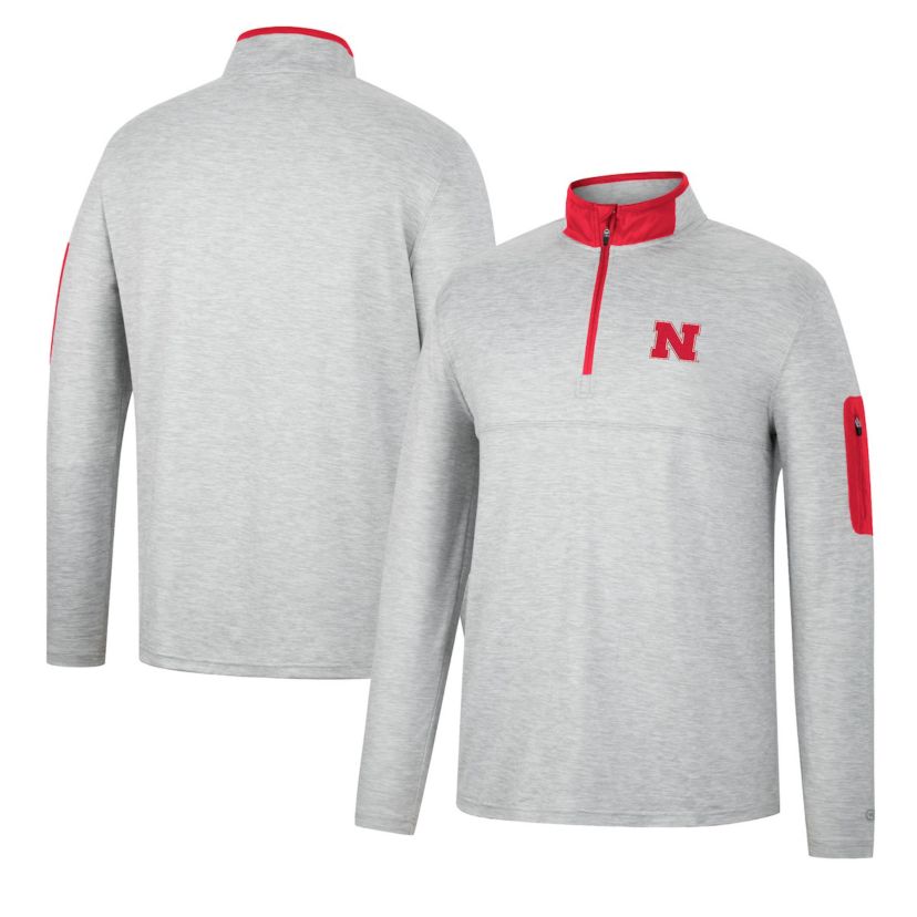 NCAA ed Nebraska Huskers Country Club Windshirt Quarter-Zip Jacket