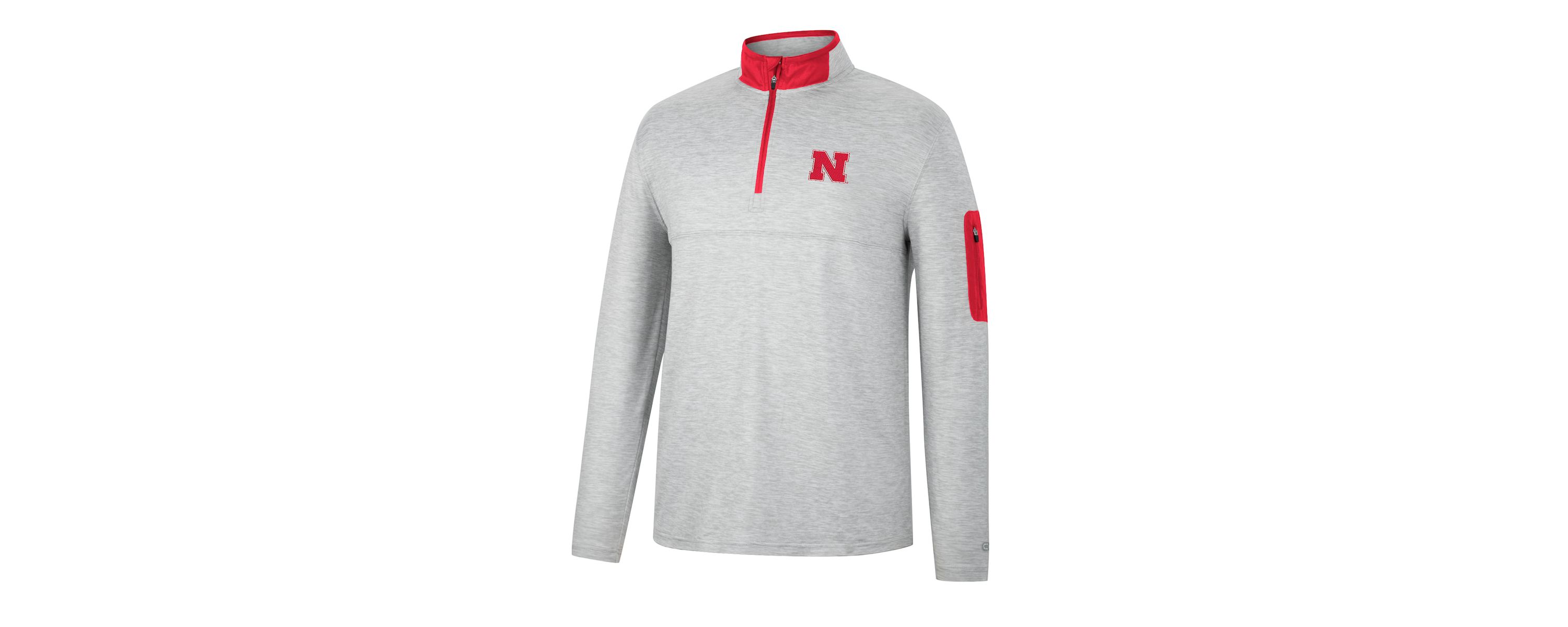 NCAA ed Nebraska Huskers Country Club Windshirt Quarter-Zip Jacket