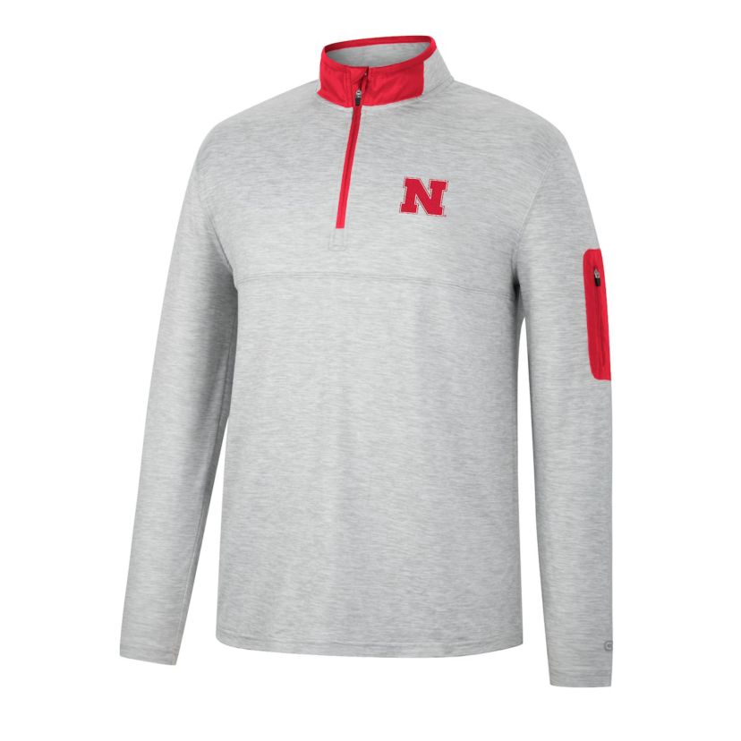 NCAA ed Nebraska Huskers Country Club Windshirt Quarter-Zip Jacket