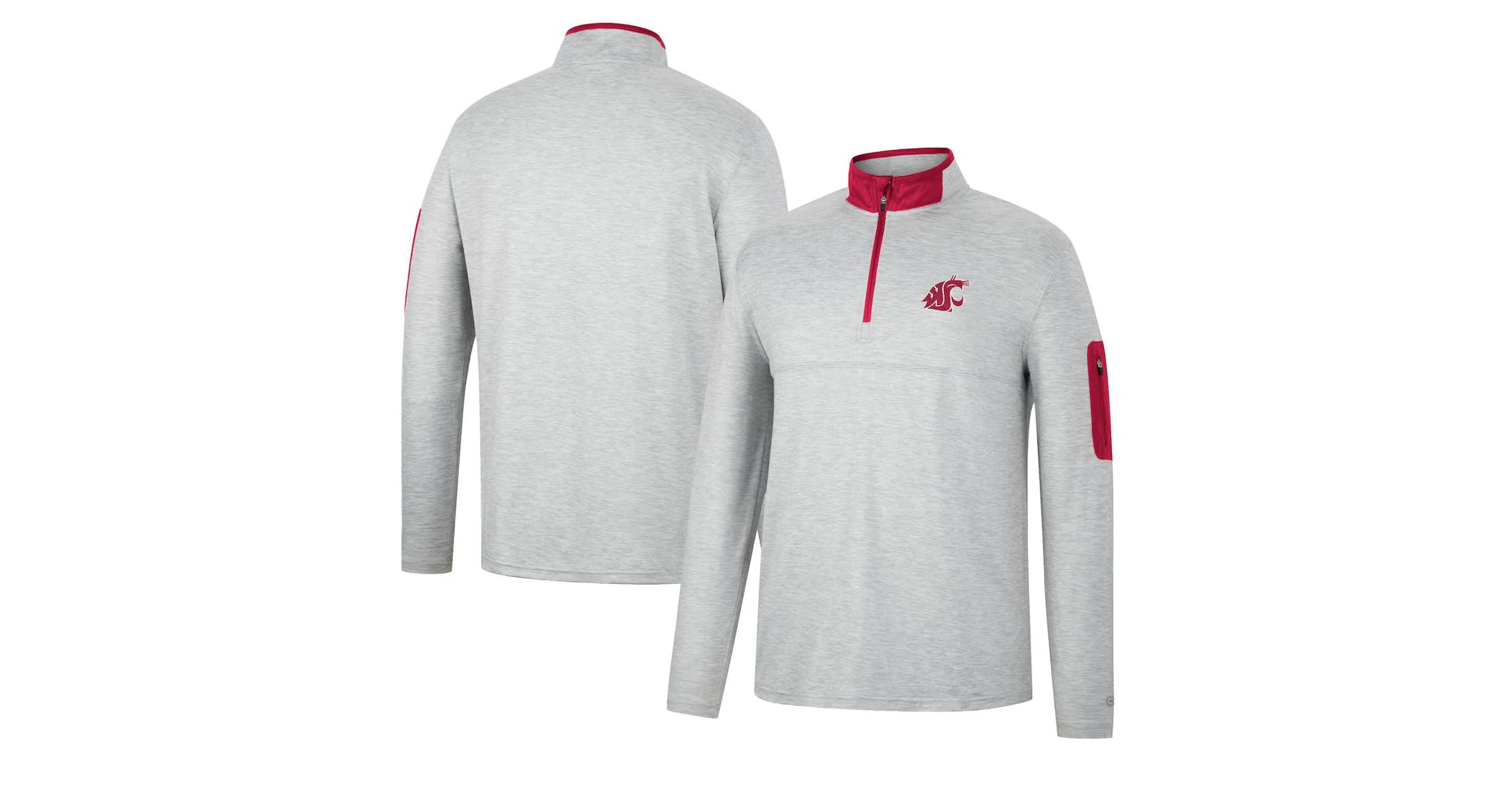 NCAA ed Washington State Cougars Country Club Windshirt Quarter-Zip Jacket