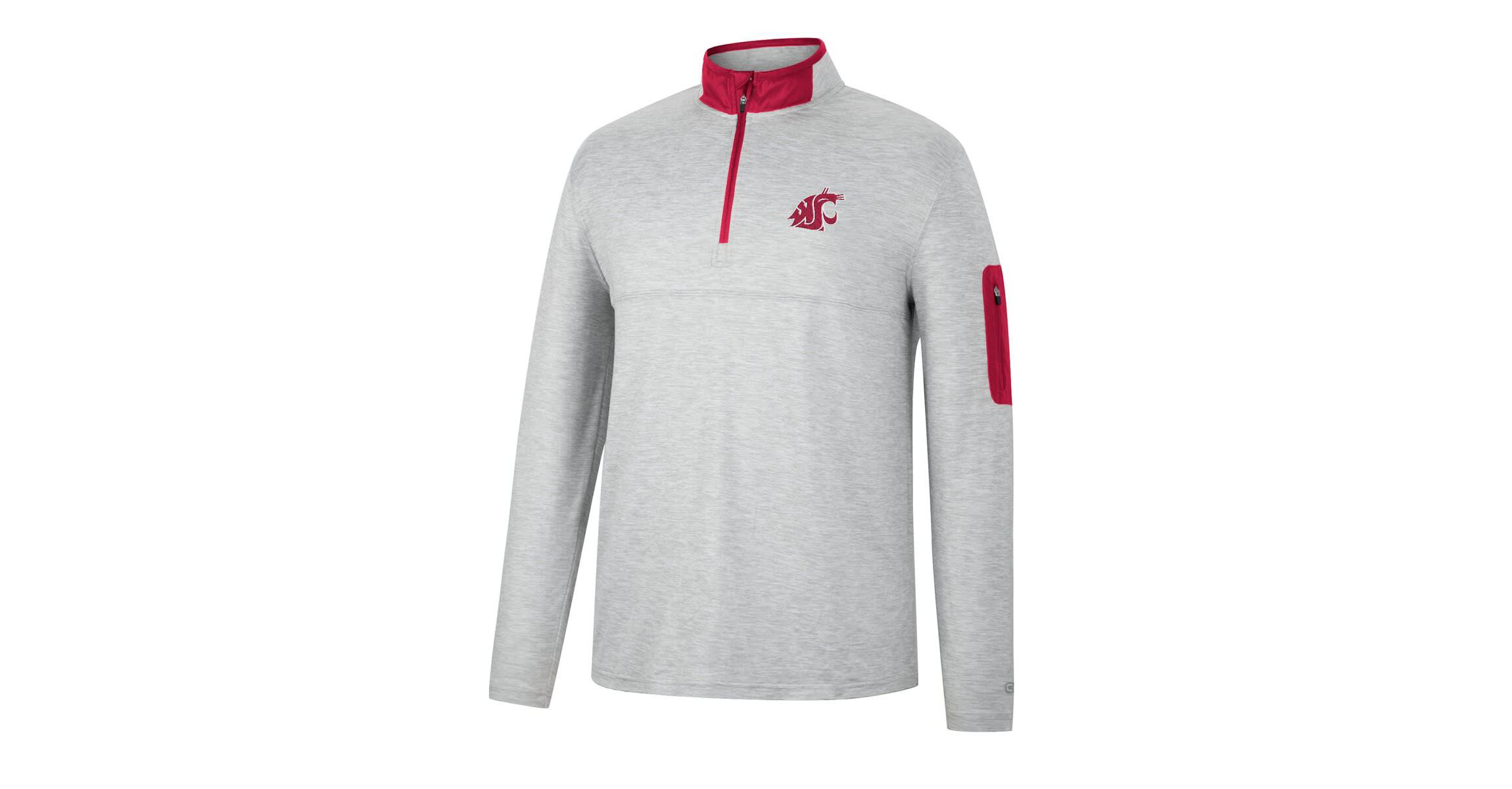 NCAA ed Washington State Cougars Country Club Windshirt Quarter-Zip Jacket