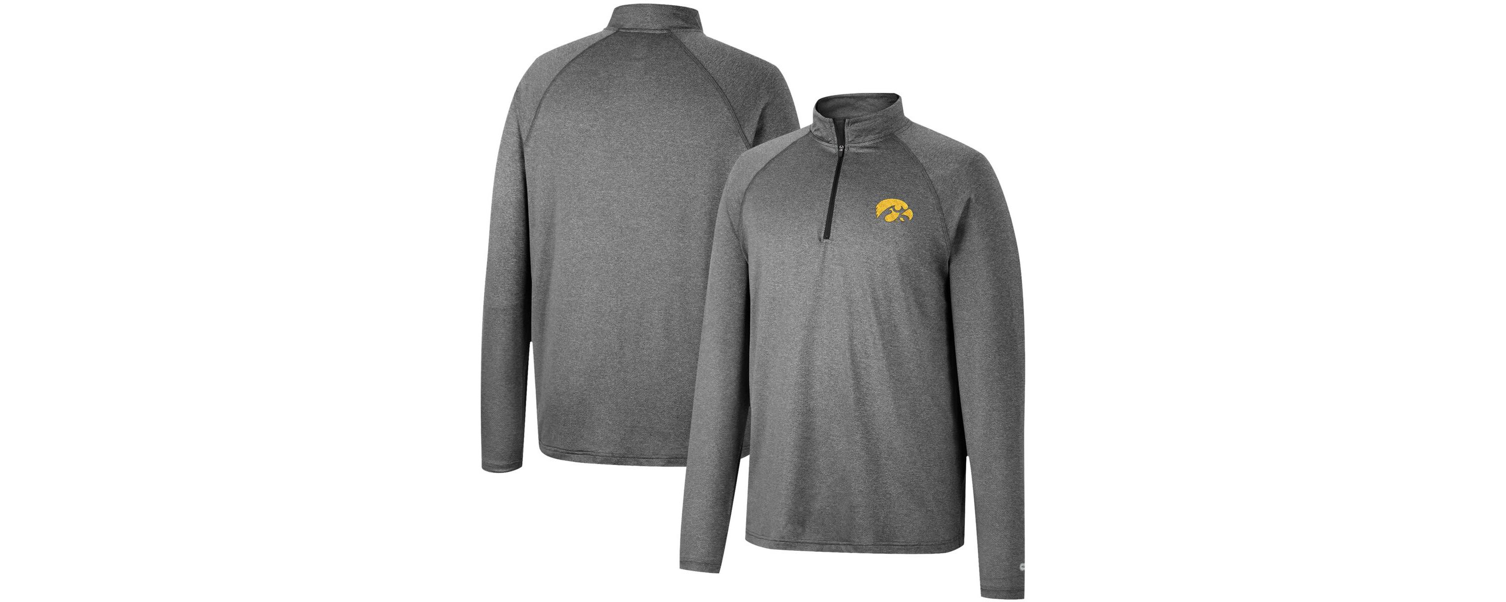 NCAA ed Iowa Hawkeyes Earth First Raglan Quarter-Zip Windshirt