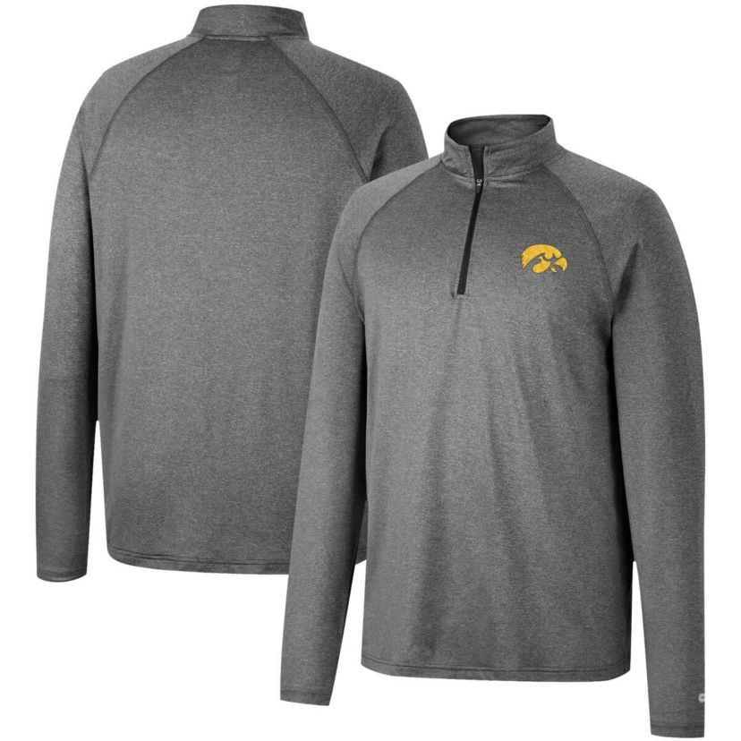NCAA ed Iowa Hawkeyes Earth First Raglan Quarter-Zip Windshirt