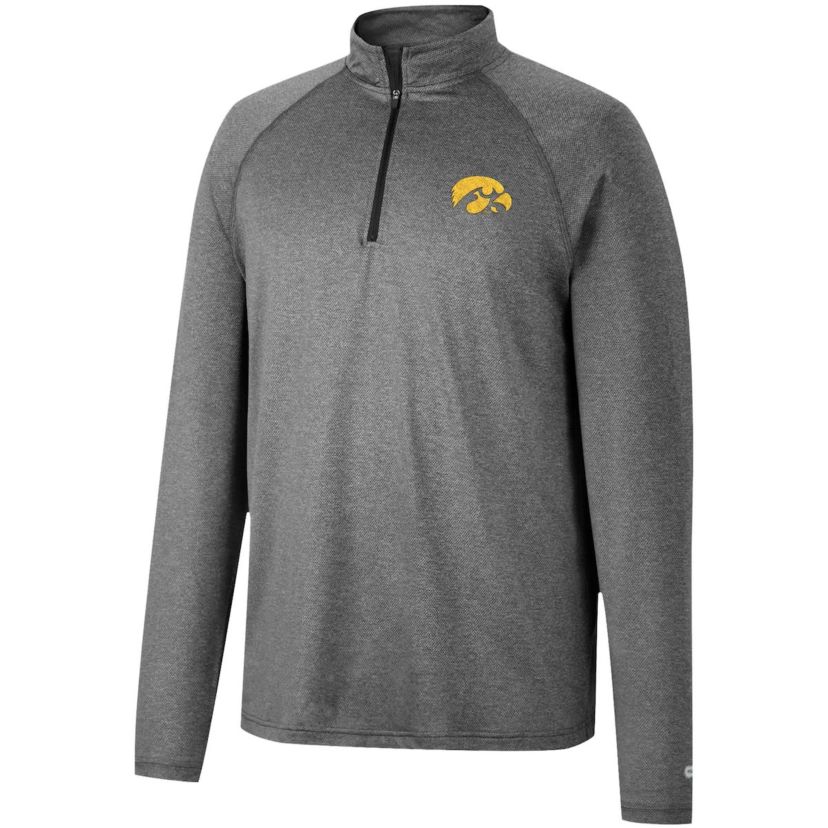 NCAA ed Iowa Hawkeyes Earth First Raglan Quarter-Zip Windshirt