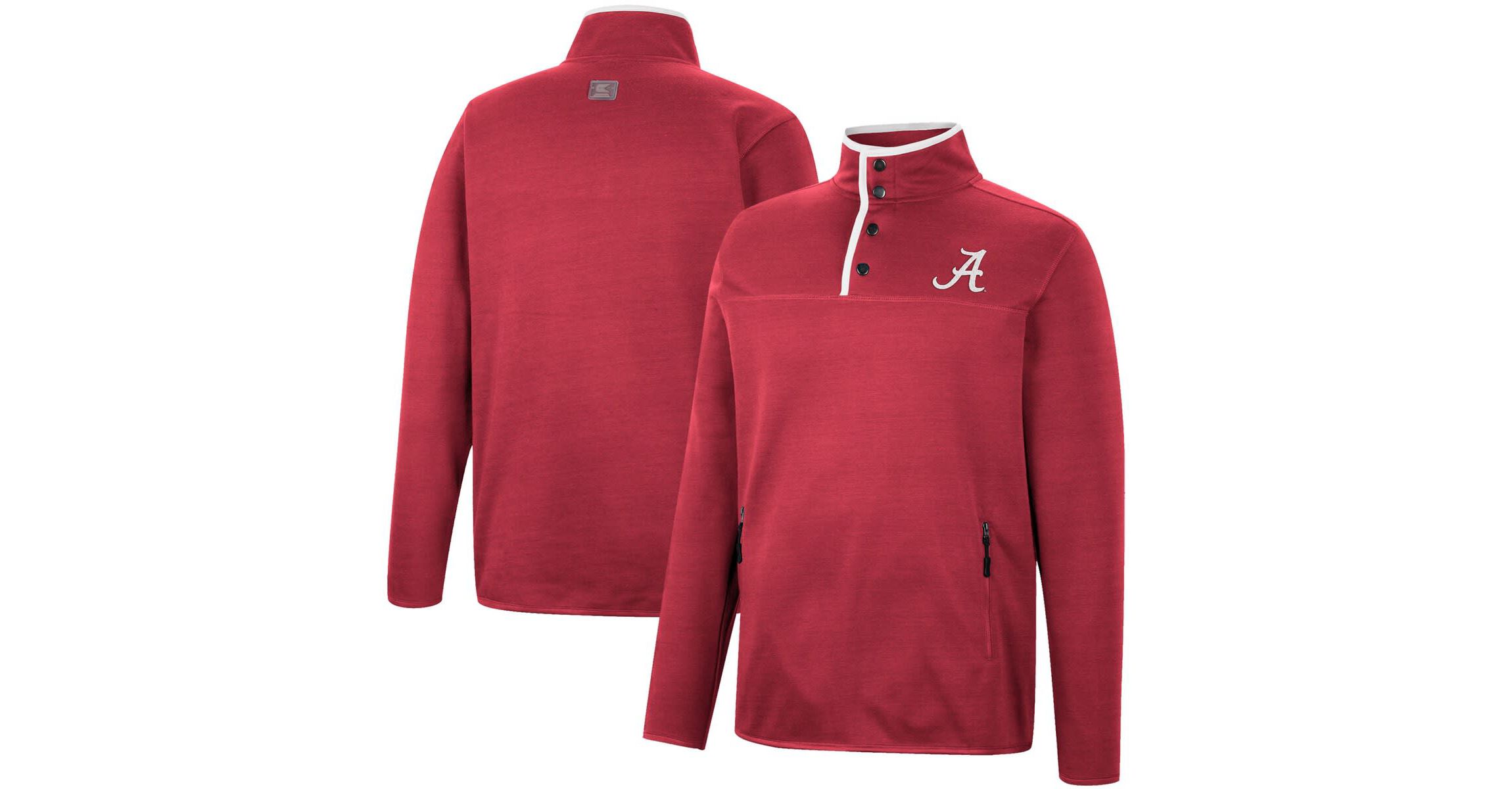 Alabama Crimson Tide NCAA Alabama Tide Rebound Quarter-Snap Jacket