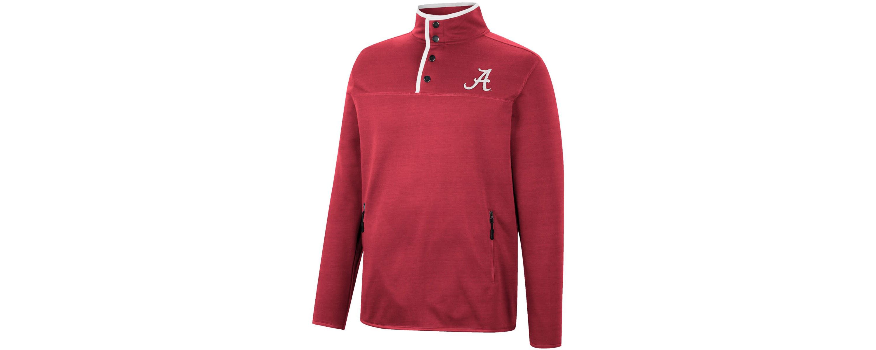Alabama Crimson Tide NCAA Alabama Tide Rebound Quarter-Snap Jacket
