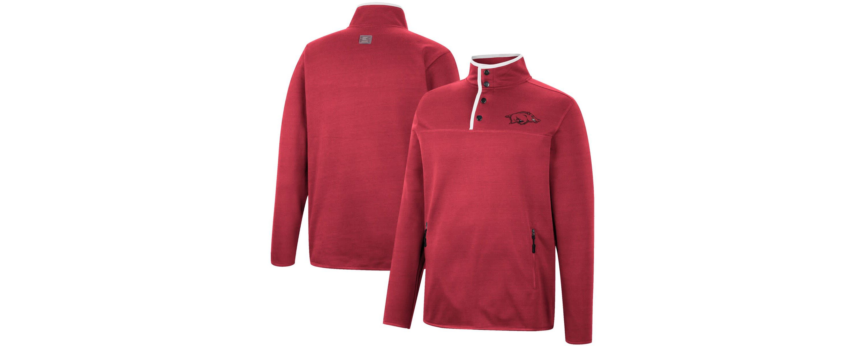 NCAA Arkansas Razorbacks Rebound Quarter-Snap Jacket