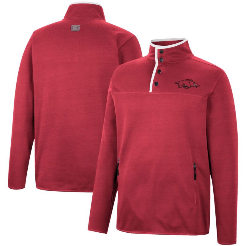 NCAA Arkansas Razorbacks Rebound Quarter-Snap Jacket