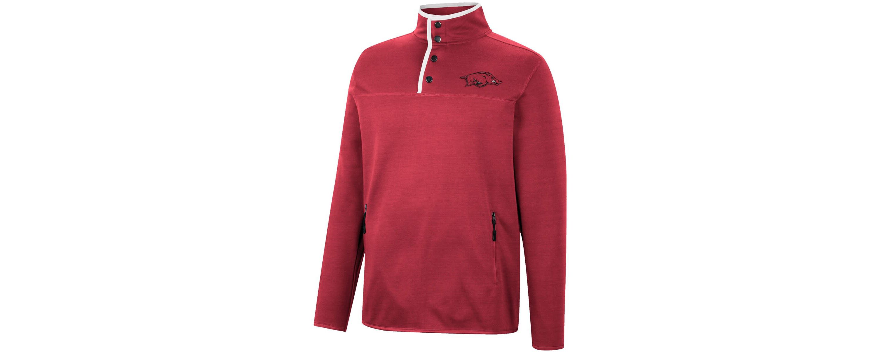 NCAA Arkansas Razorbacks Rebound Quarter-Snap Jacket