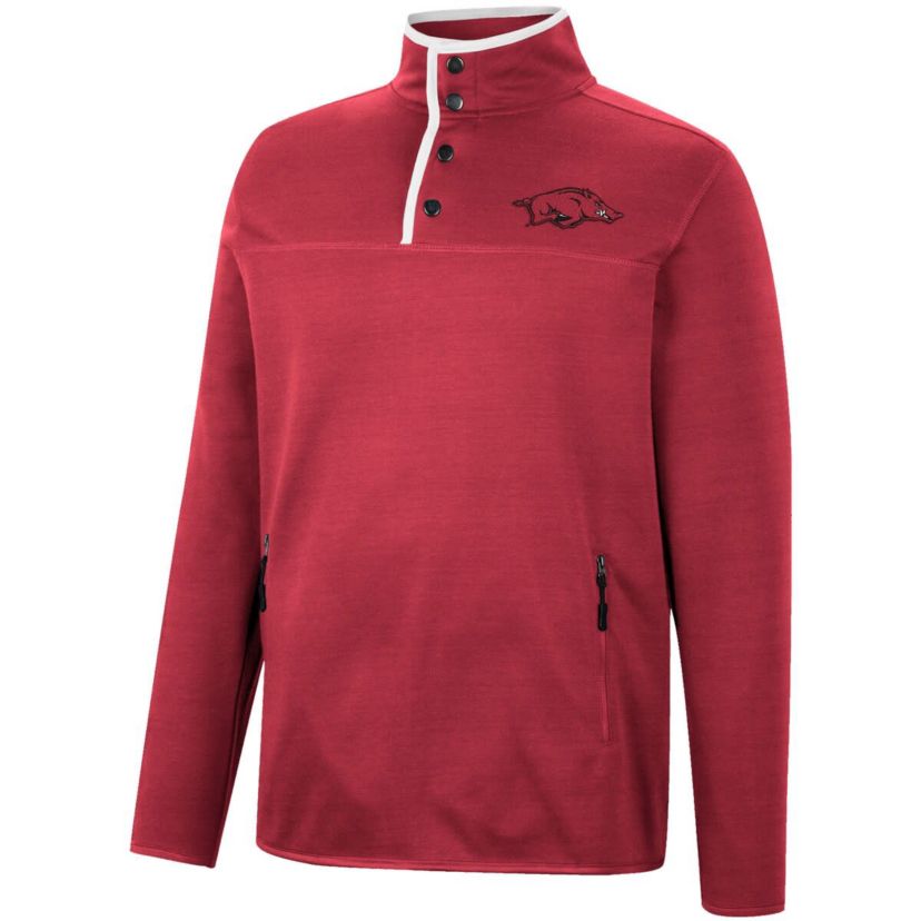 NCAA Arkansas Razorbacks Rebound Quarter-Snap Jacket