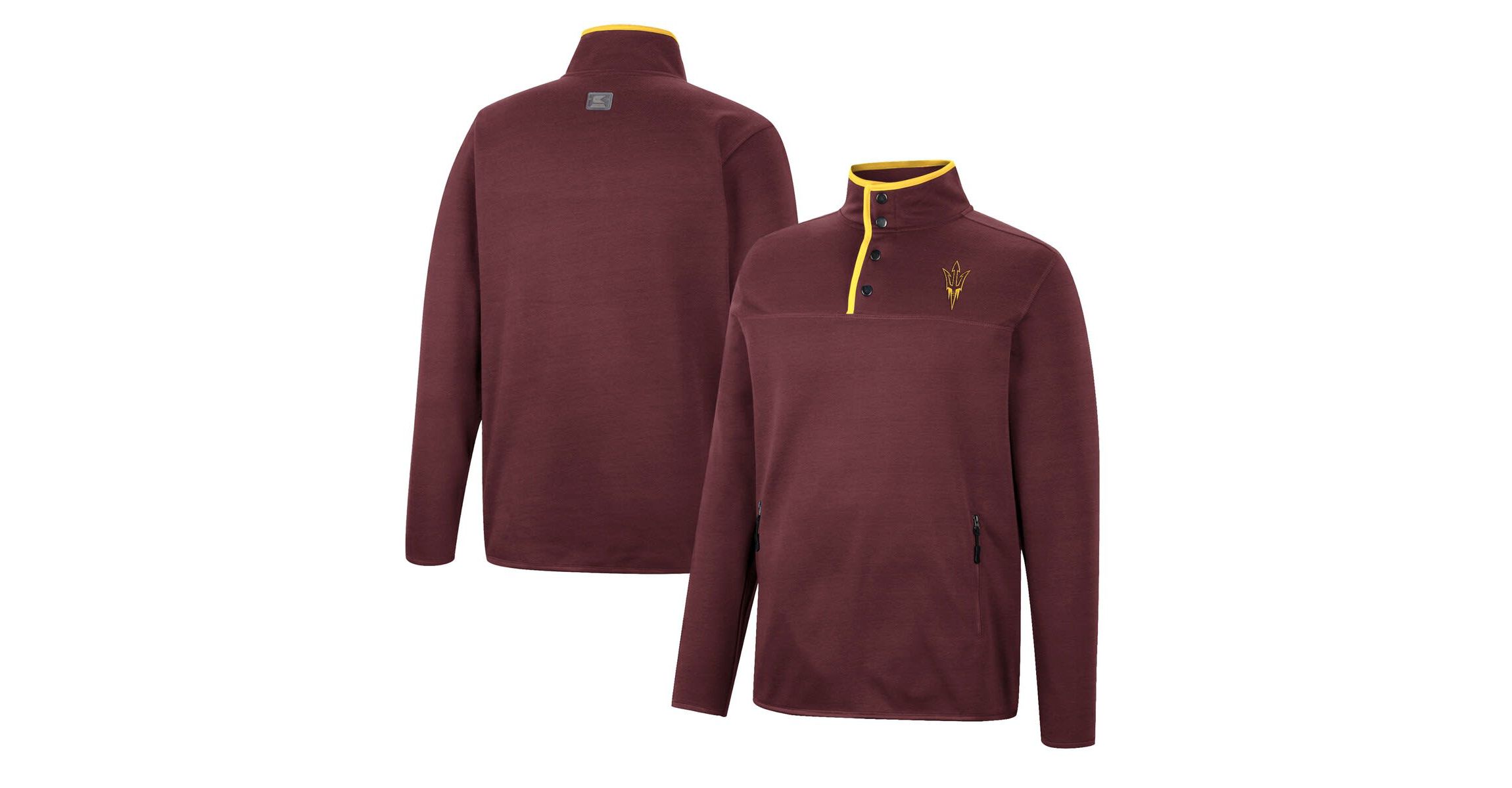 NCAA Arizona State Sun Devils Rebound Quarter-Snap Jacket