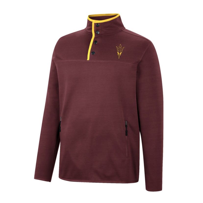 NCAA Arizona State Sun Devils Rebound Quarter-Snap Jacket