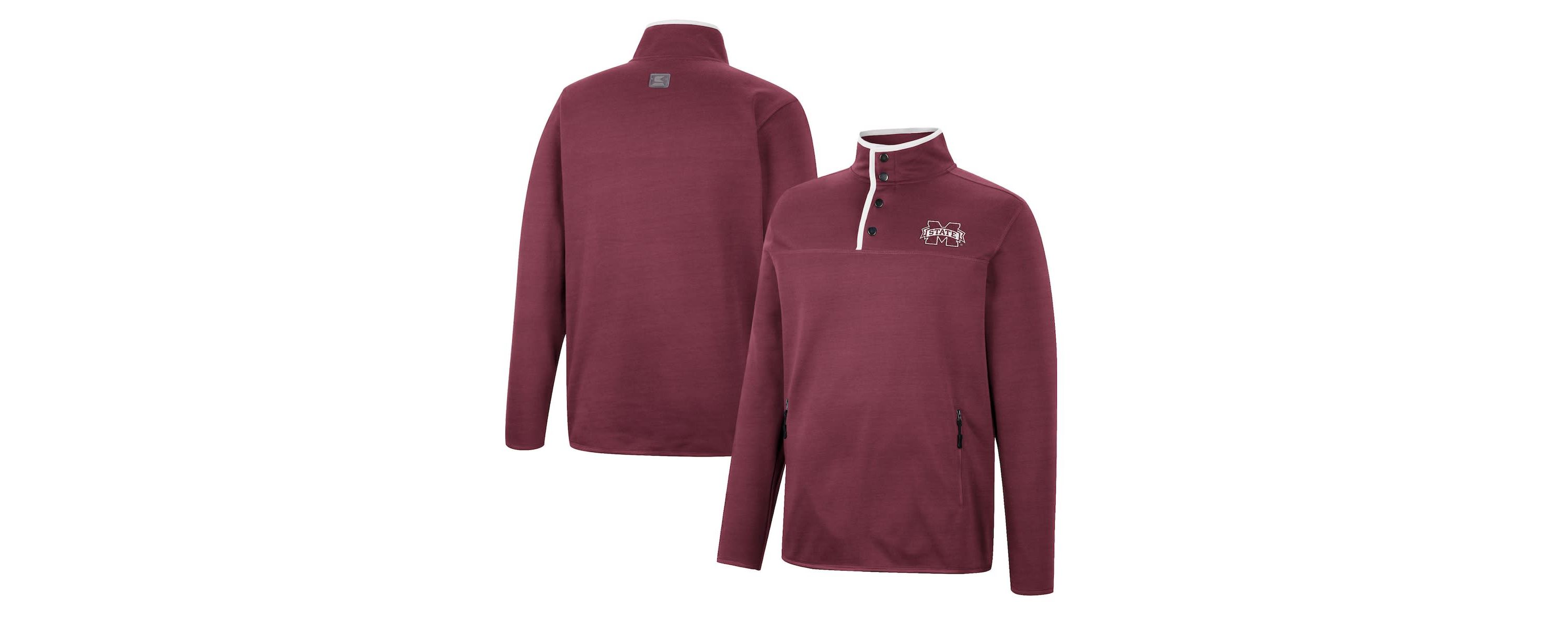 NCAA Mississippi State Bulldogs Rebound Quarter-Snap Jacket