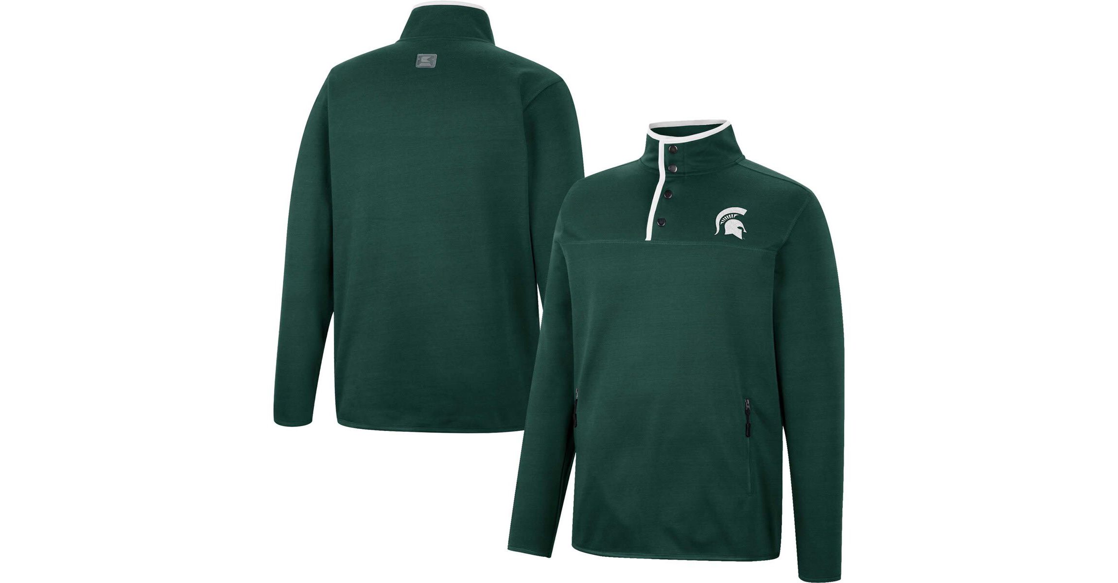 NCAA Michigan State Spartans Rebound Quarter-Snap Jacket