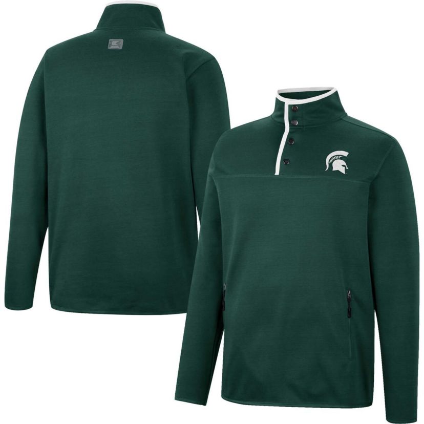 NCAA Michigan State Spartans Rebound Quarter-Snap Jacket