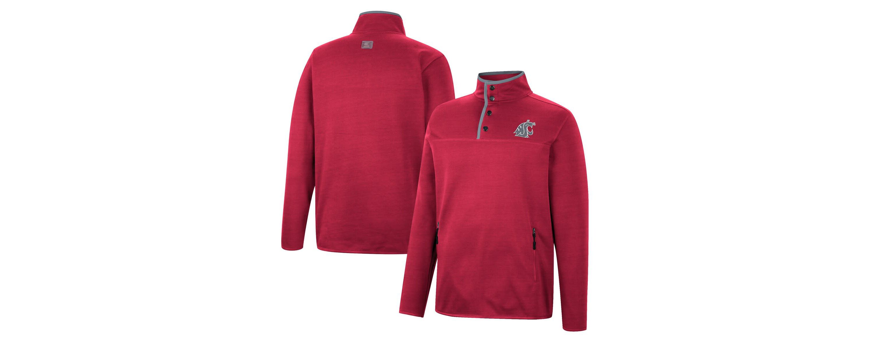 NCAA Washington State Cougars Rebound Quarter-Snap Jacket
