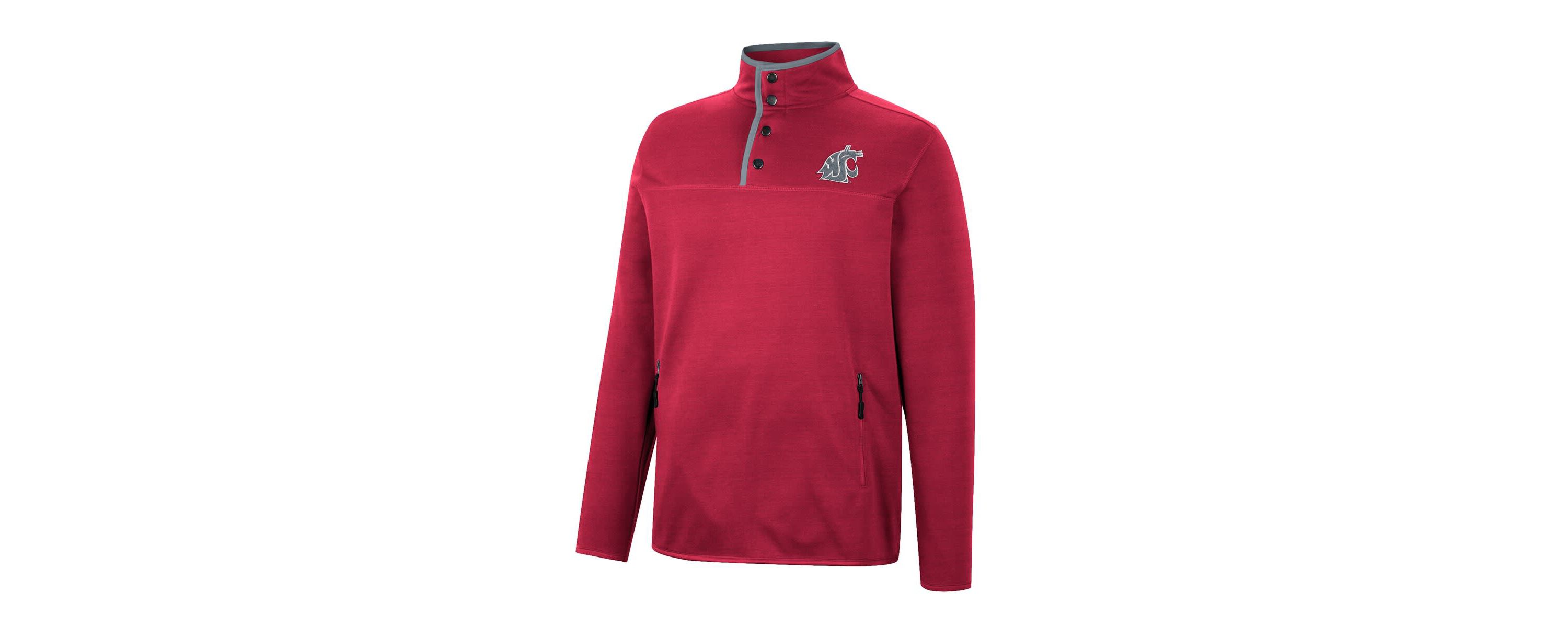 NCAA Washington State Cougars Rebound Quarter-Snap Jacket