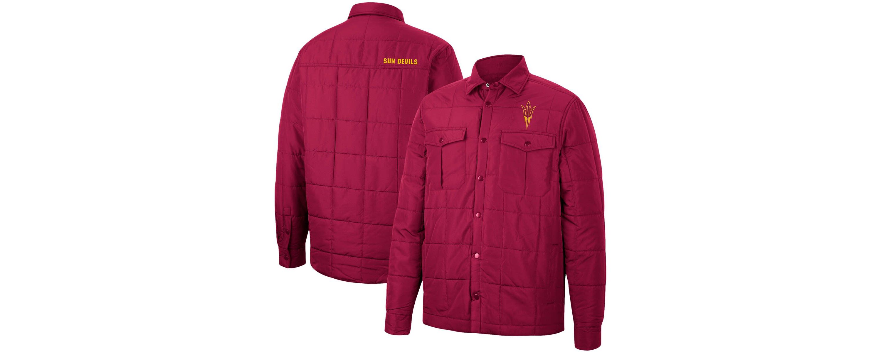 NCAA Arizona State Sun Devils Detonate Quilted Full-Snap Jacket