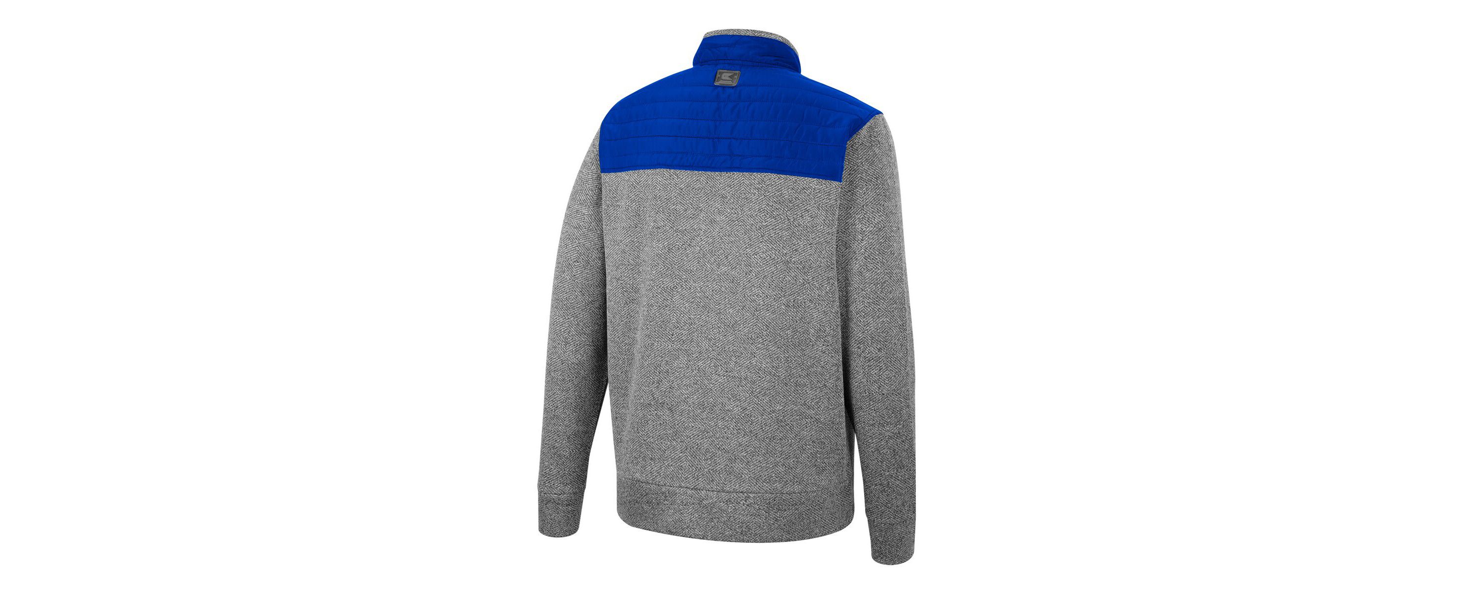 NCAA Gray/Royal Air Force Falcons Putter Herringbone Full-Zip Jacket