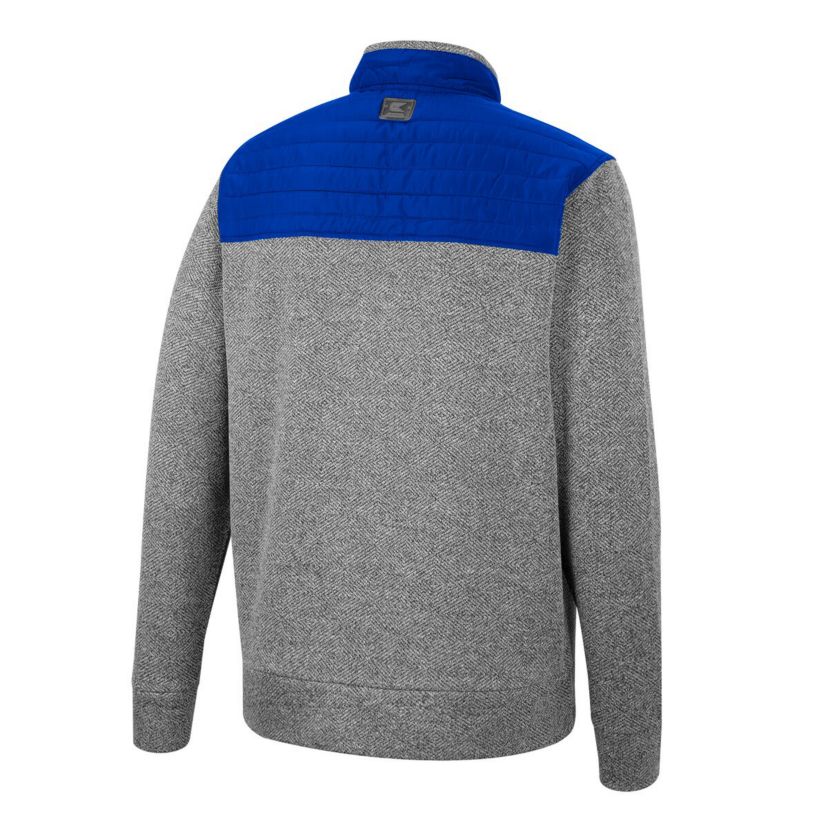 NCAA Gray/Royal Air Force Falcons Putter Herringbone Full-Zip Jacket