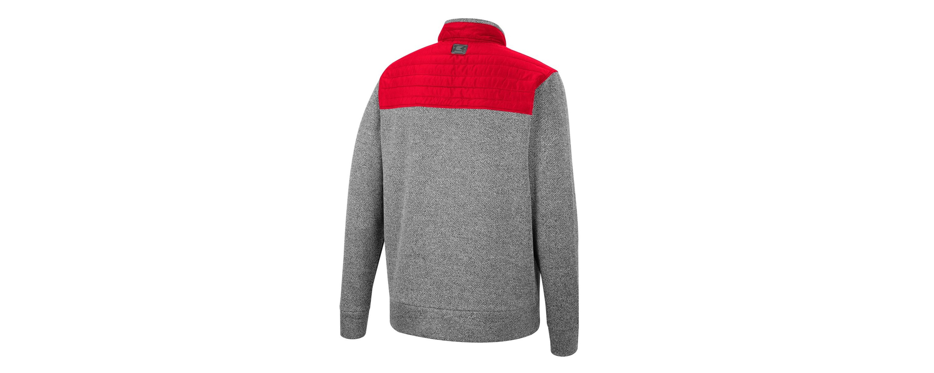 NCAA Gray/Scarlet Ohio State Buckeyes Putter Herringbone Full-Zip Jacket