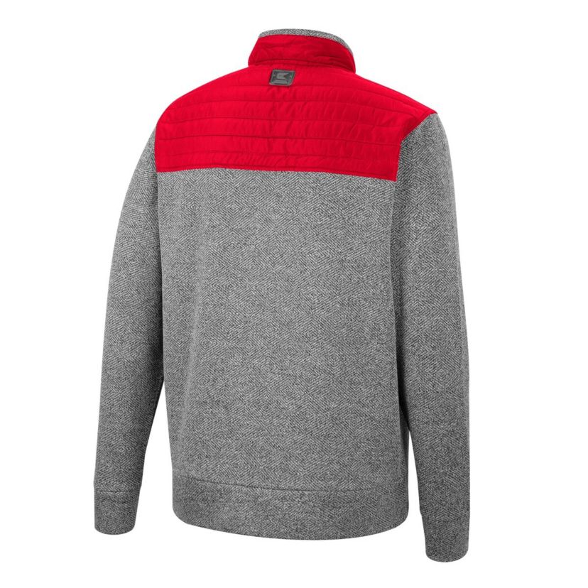 NCAA Gray/Scarlet Ohio State Buckeyes Putter Herringbone Full-Zip Jacket