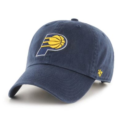 '47 Men's NBA Indiana Pacers Team Logo Clean Up Adjustable Hat, Navy Blue