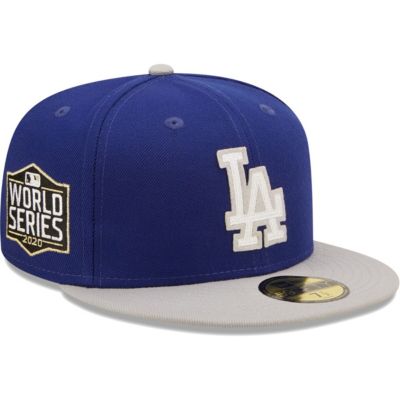 MLB Royal/Gray Los Angeles Dodgers 2020 World Series s Letterman 59FIFTY Fitted Hat