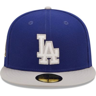 MLB Royal/Gray Los Angeles Dodgers 2020 World Series s Letterman 59FIFTY Fitted Hat