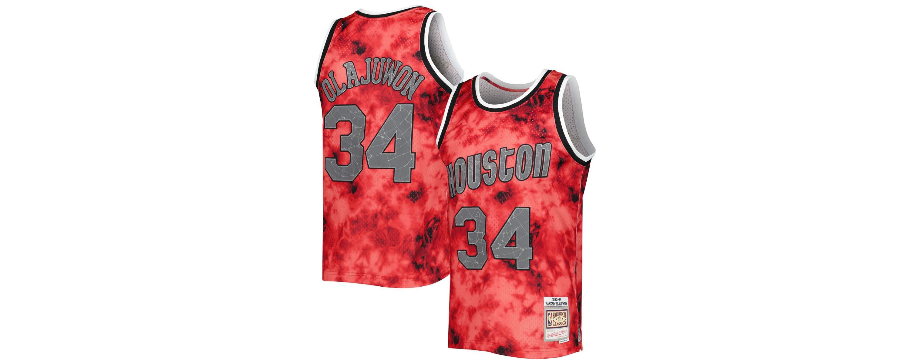 NBA Hakeem Olajuwon Houston Rockets 1993/94 Galaxy Swingman Jersey