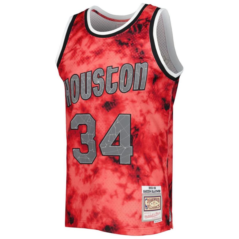 NBA Hakeem Olajuwon Houston Rockets 1993/94 Galaxy Swingman Jersey