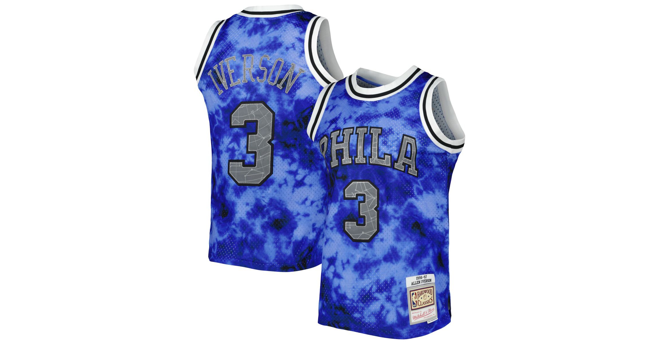 NBA Allen Iverson Philadelphia 76ers 1996/97 Galaxy Swingman Jersey