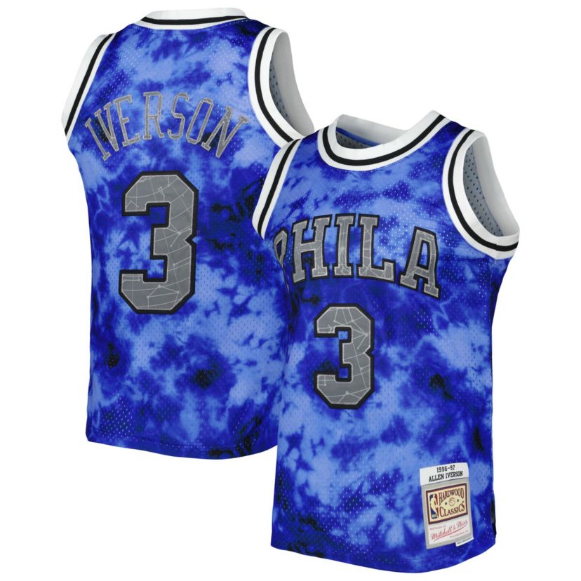 NBA Allen Iverson Philadelphia 76ers 1996/97 Galaxy Swingman Jersey