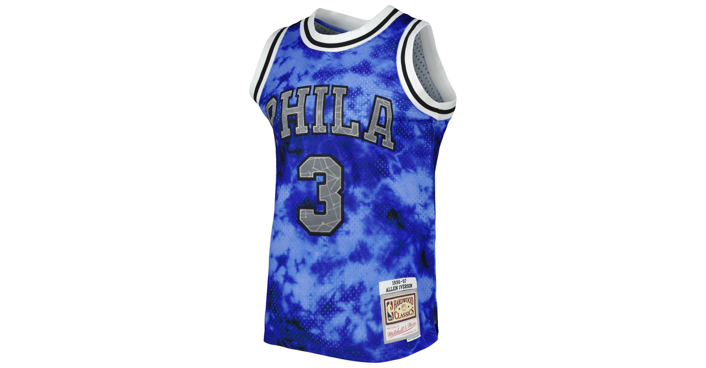 NBA Allen Iverson Philadelphia 76ers 1996/97 Galaxy Swingman Jersey