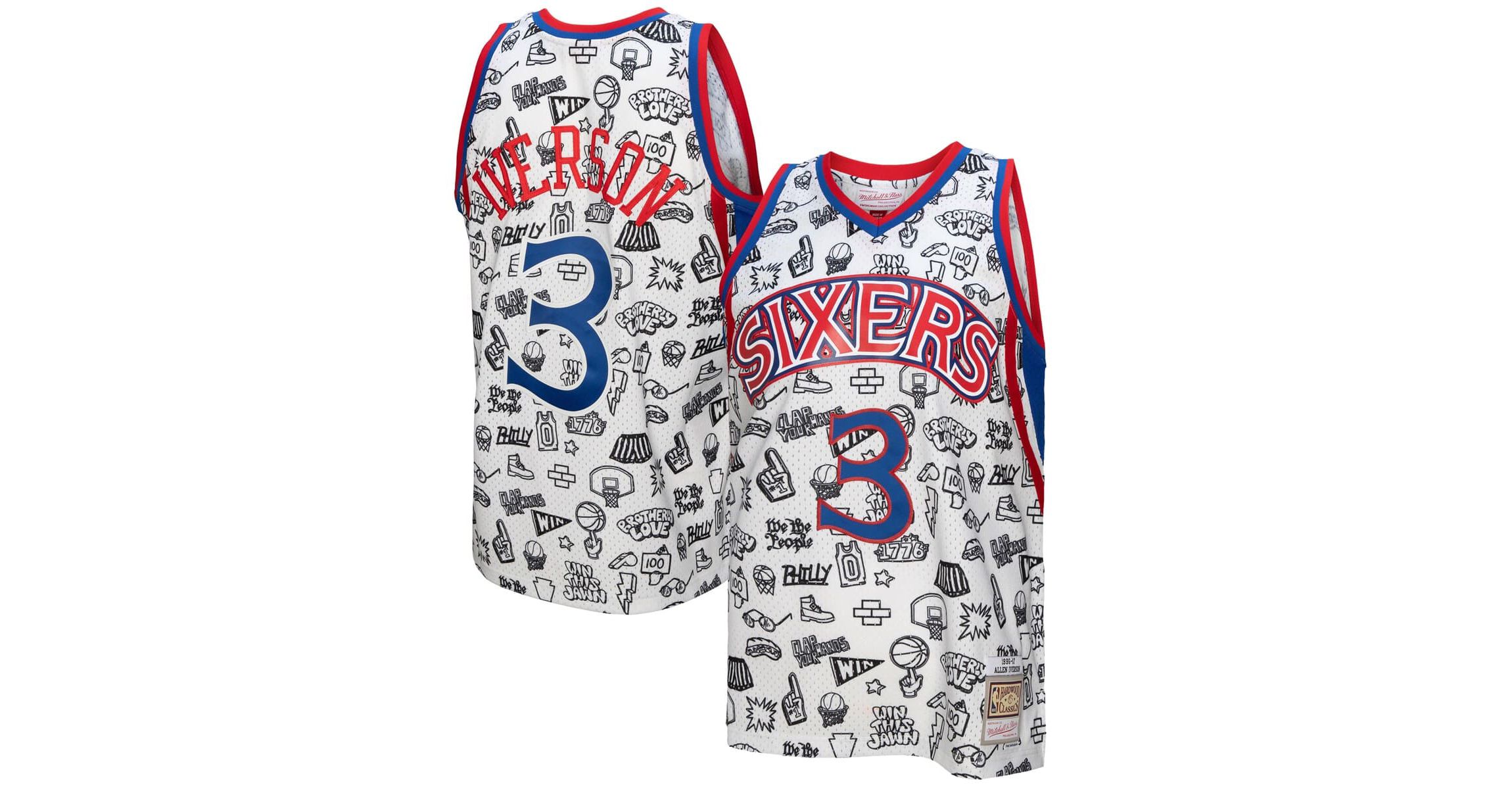 NBA Allen Iverson Philadelphia 76ers 1996/97 Swingman Jersey