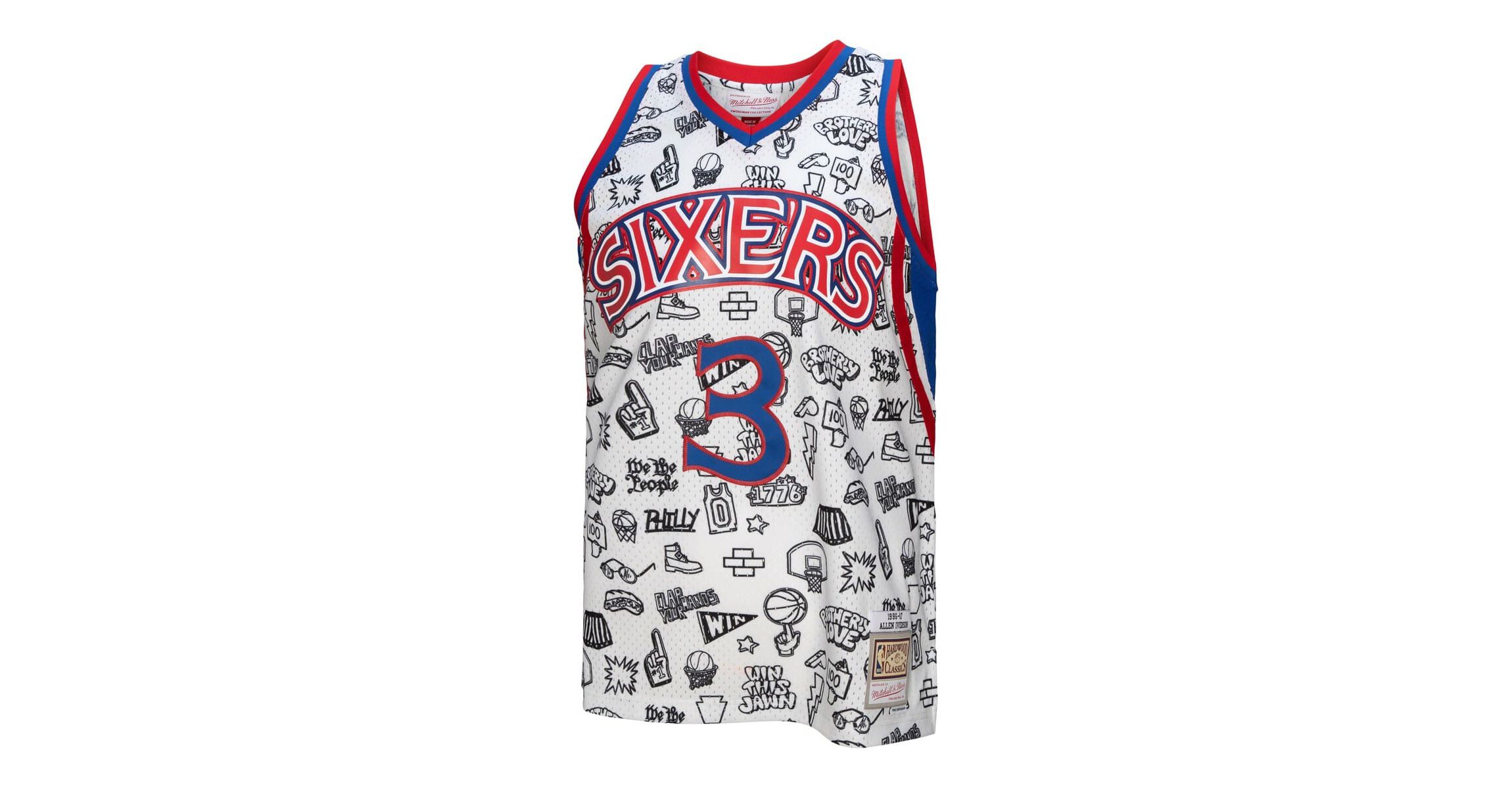 NBA Allen Iverson Philadelphia 76ers 1996/97 Swingman Jersey