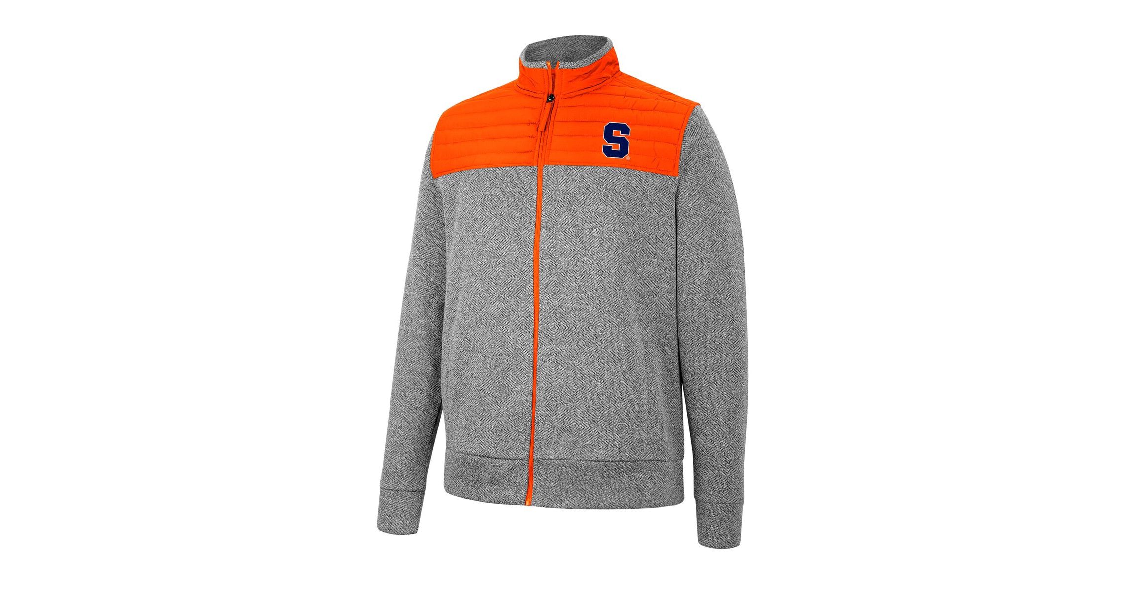 Syracuse Orange NCAA Charcoal/Orange Syracuse Putter Herringbone Full-Zip Jacket