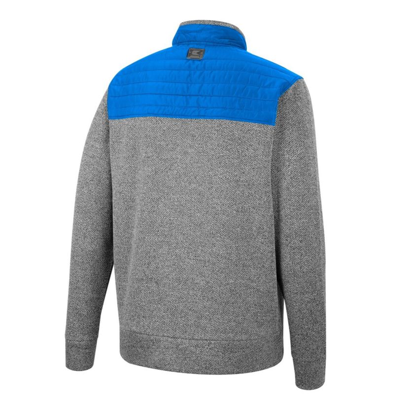 NCAA Charcoal/Blue UCLA Bruins Putter Herringbone Full-Zip Jacket