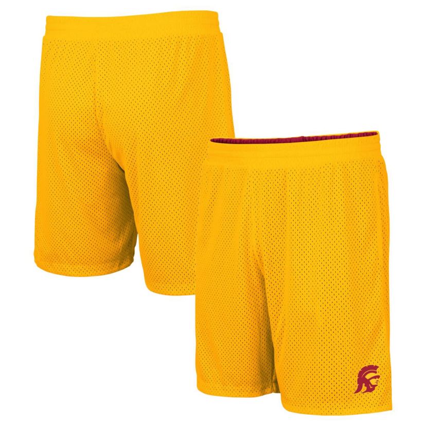 NCAA Cardinal/Gold USC Trojans Wiggum Reversible Wordmark Shorts