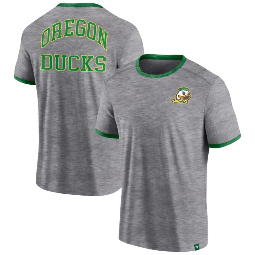 NCAA Fanatics Oregon Ducks Classic Stack Ringer T-Shirt