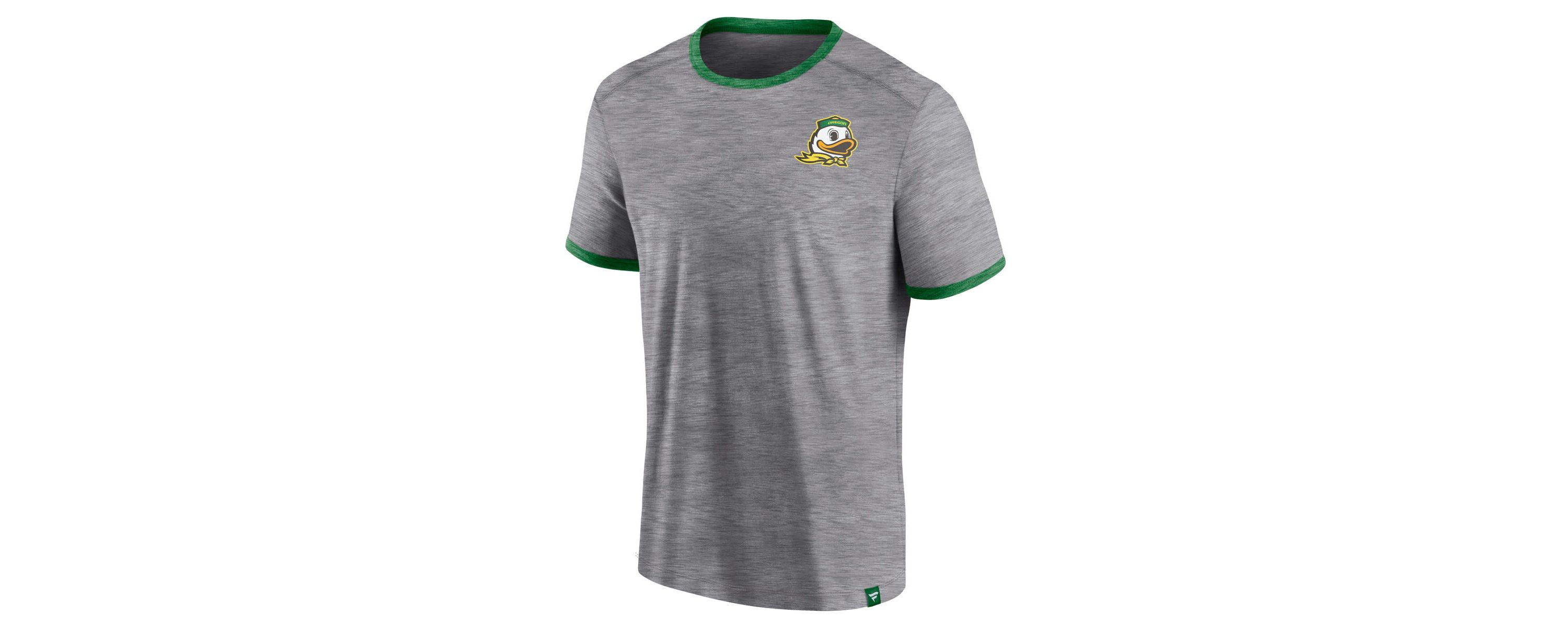 NCAA Fanatics Oregon Ducks Classic Stack Ringer T-Shirt
