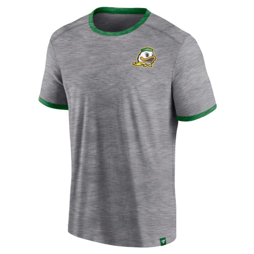 NCAA Fanatics Oregon Ducks Classic Stack Ringer T-Shirt